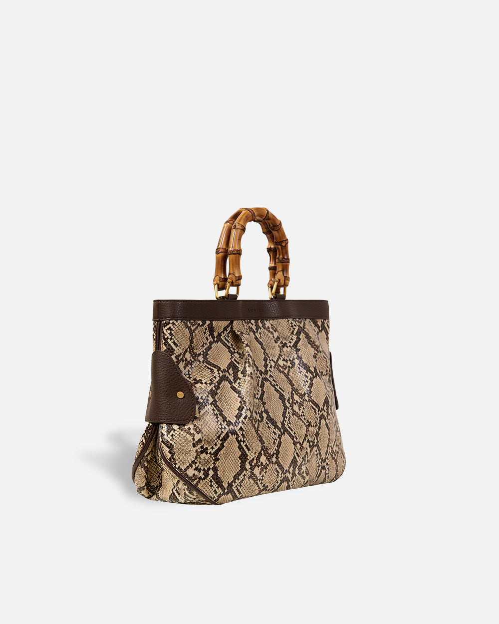Medium Tote Snake Beige