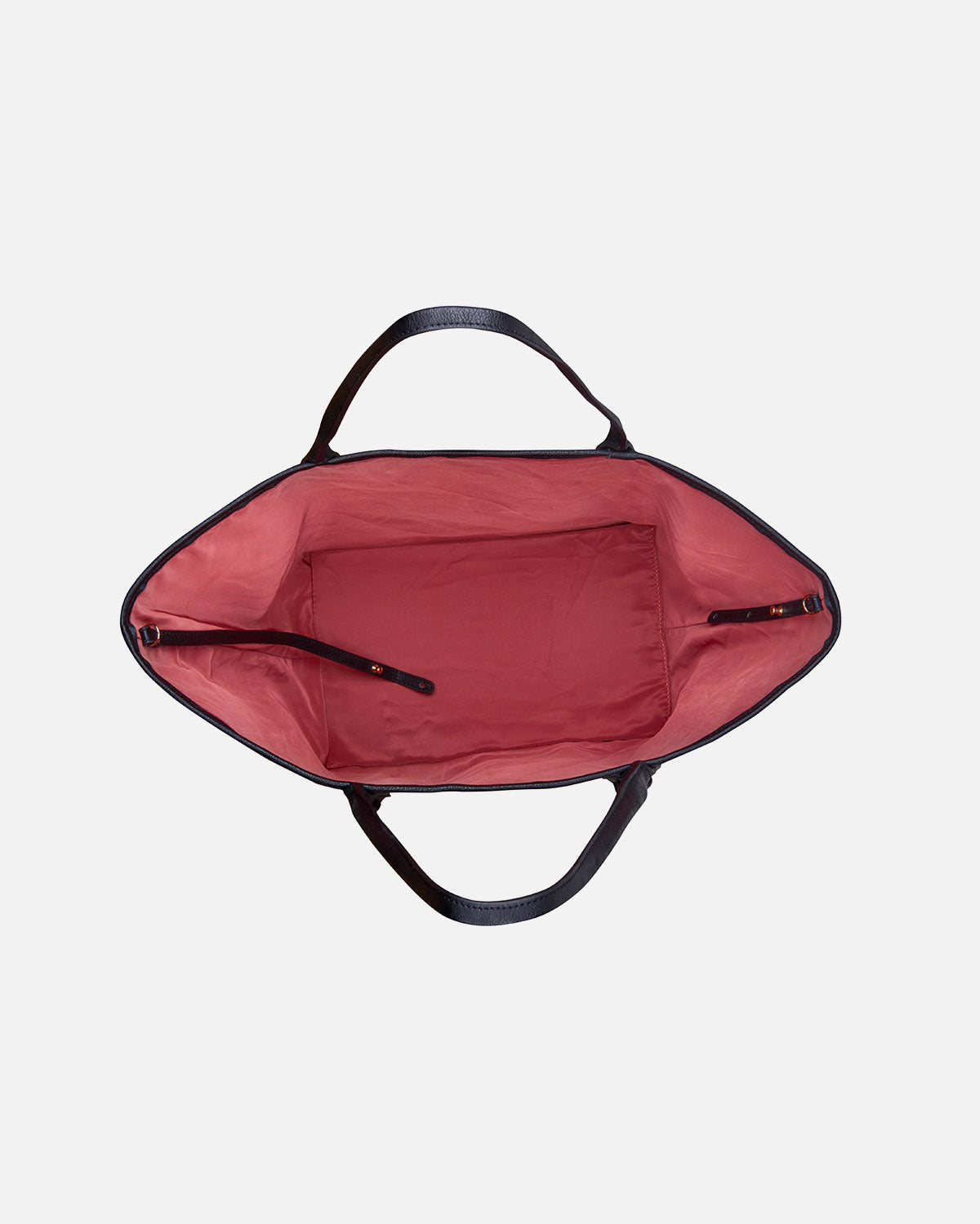 Shopper bag with geometric sweet print on the inside