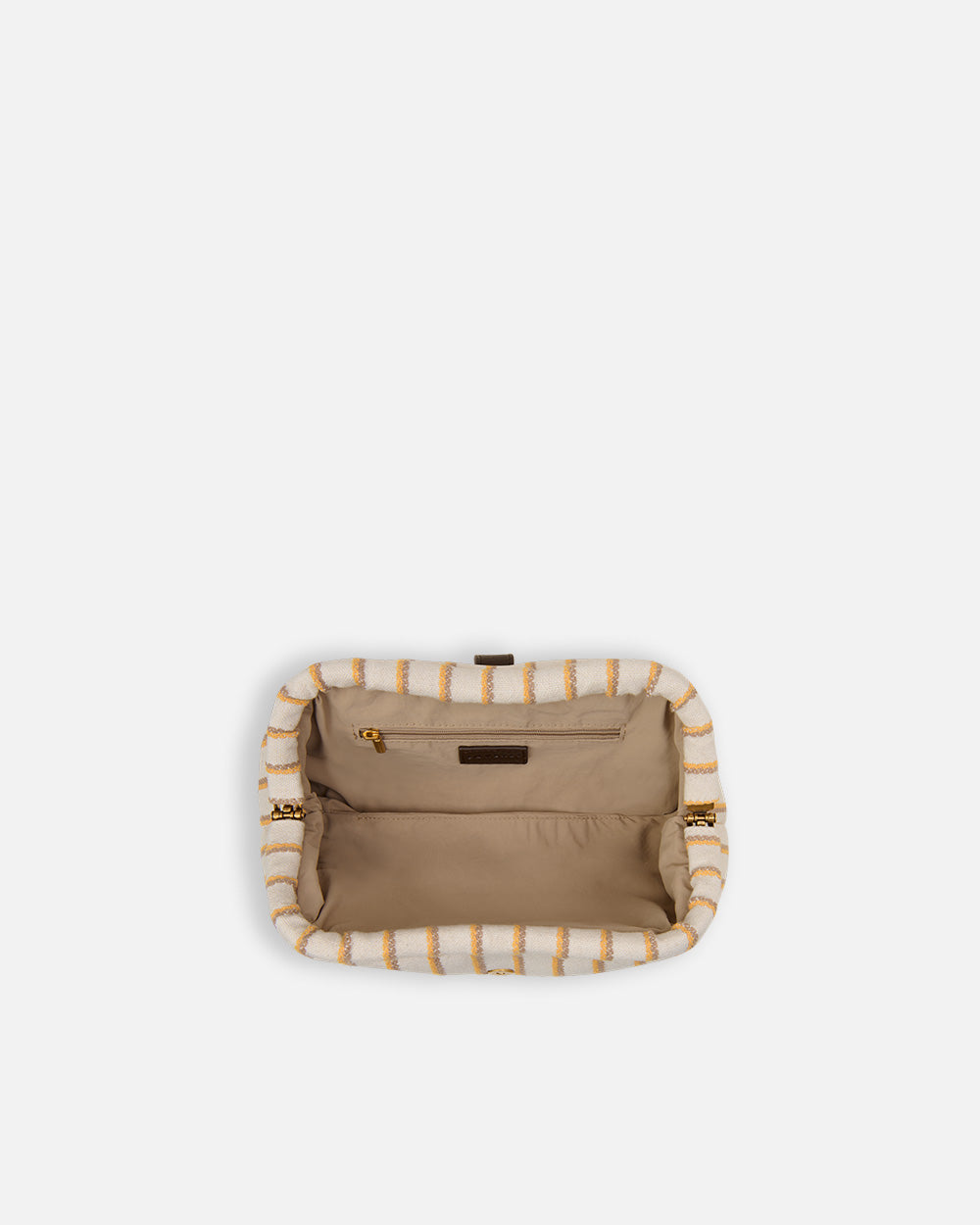 Benat Clutch Beige Handbag