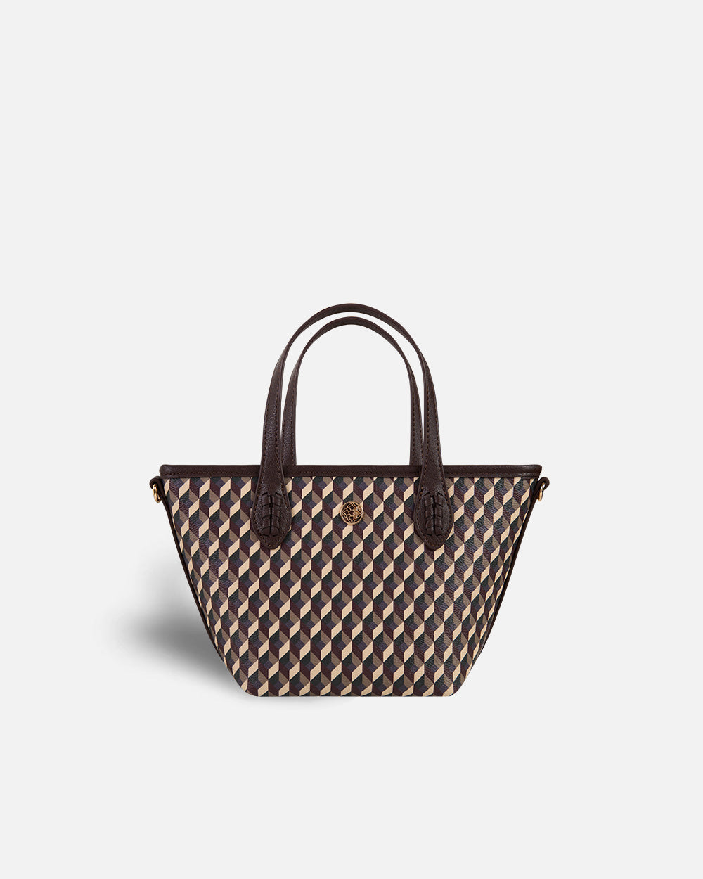 geometric print mini shopper bag souris lonbali
