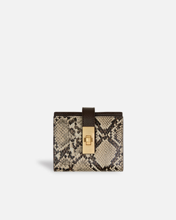 Beige Snake Wallet