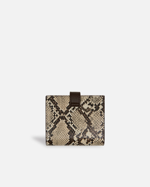 Beige Snake Wallet