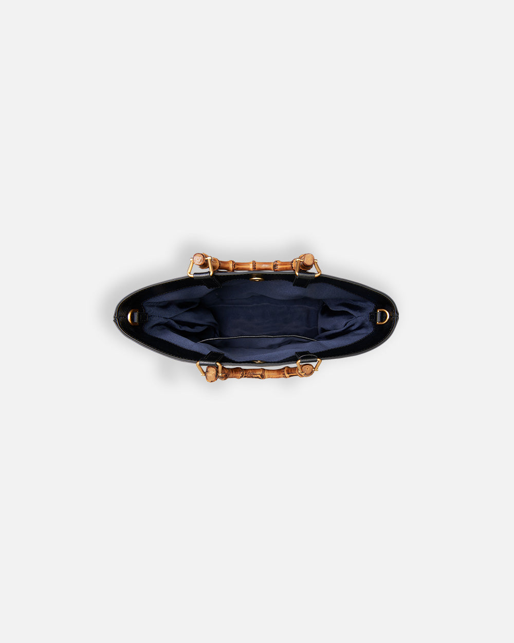 Medium Tote Snake Bag Navy
