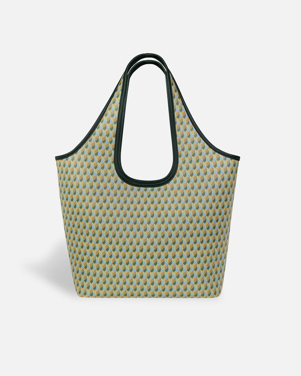 Coated Canvas Hobo Lime