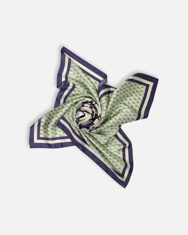 SQUARE SCARF BORN LIME