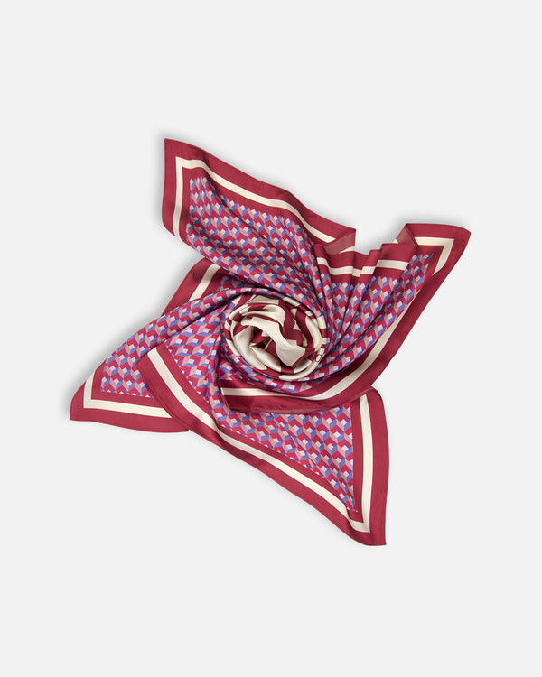 SQUARE SCARF BORN BERRY