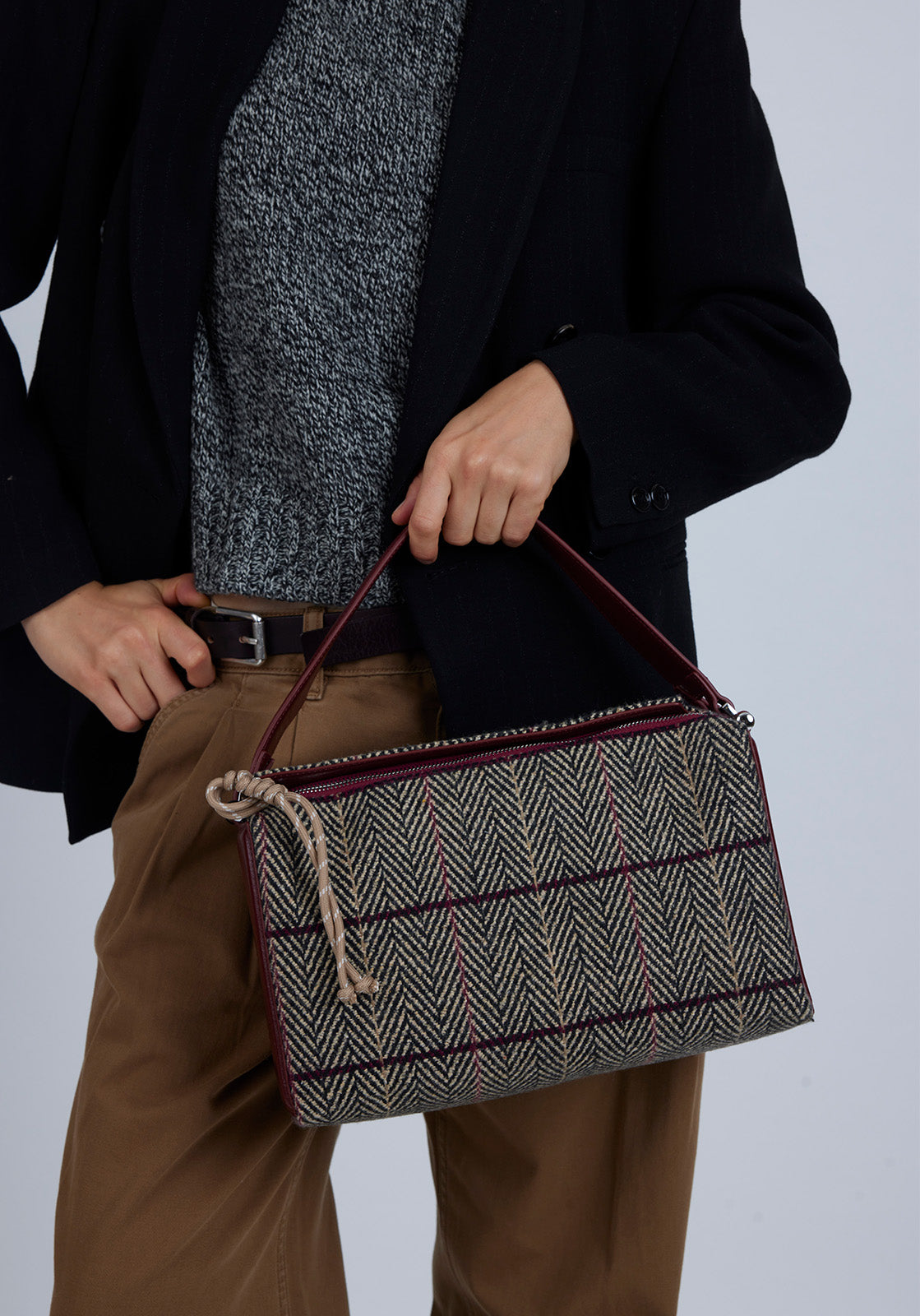 Chicago Bag Tartan Red