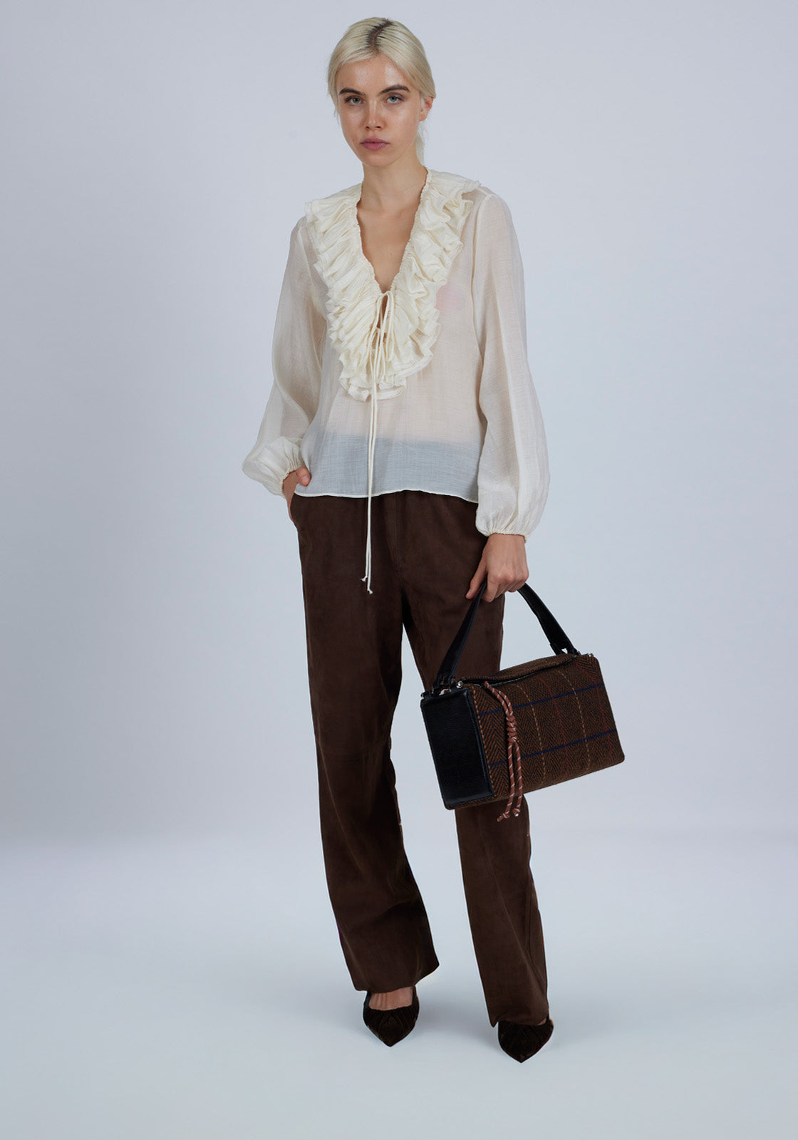 Chicago Bag Tartan Black