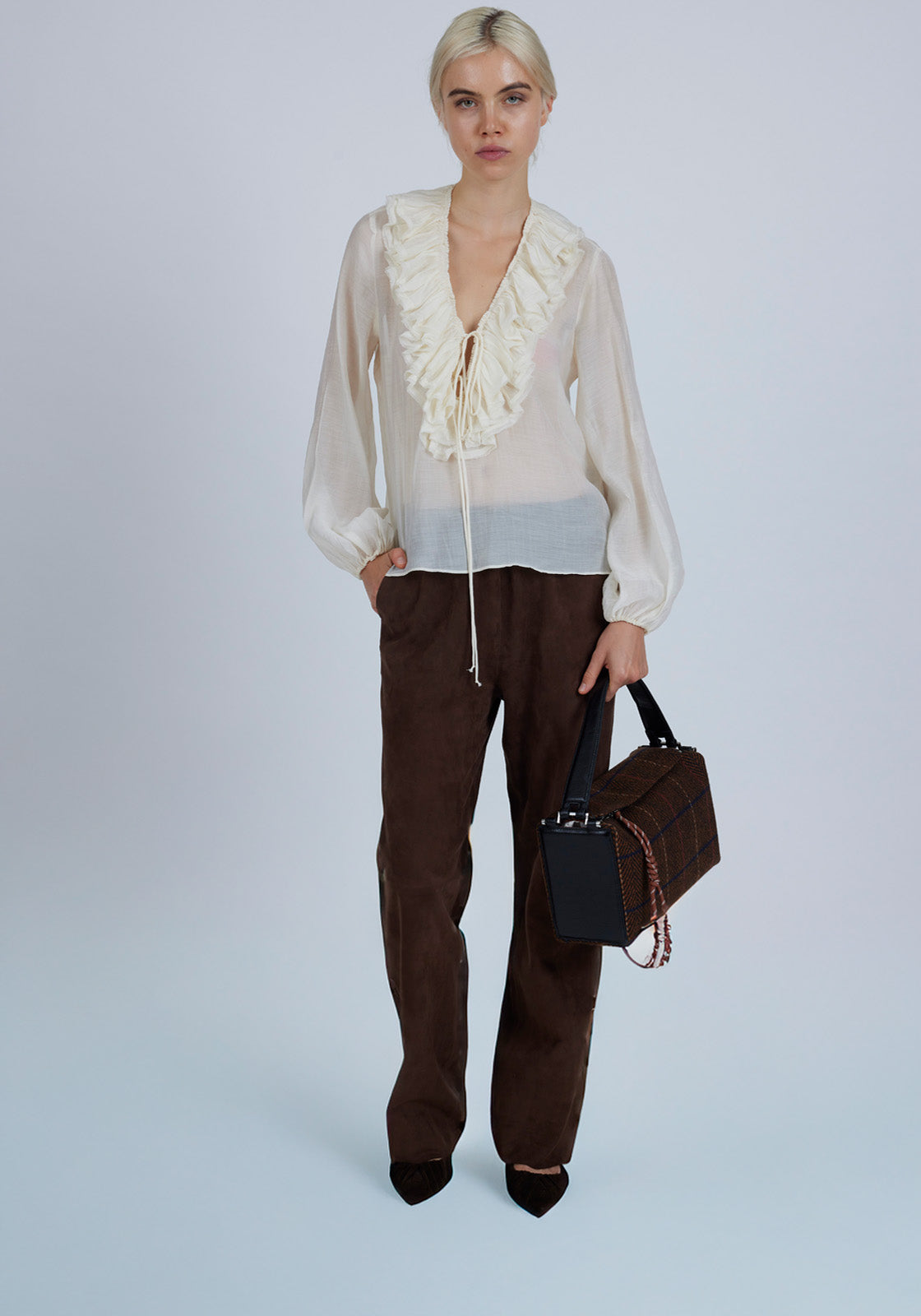 Chicago Bag Tartan Black