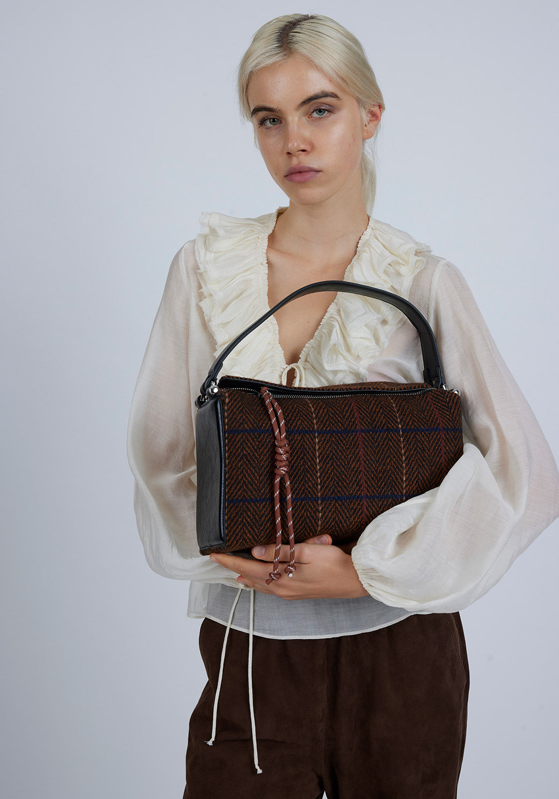 Chicago Bag Tartan Black