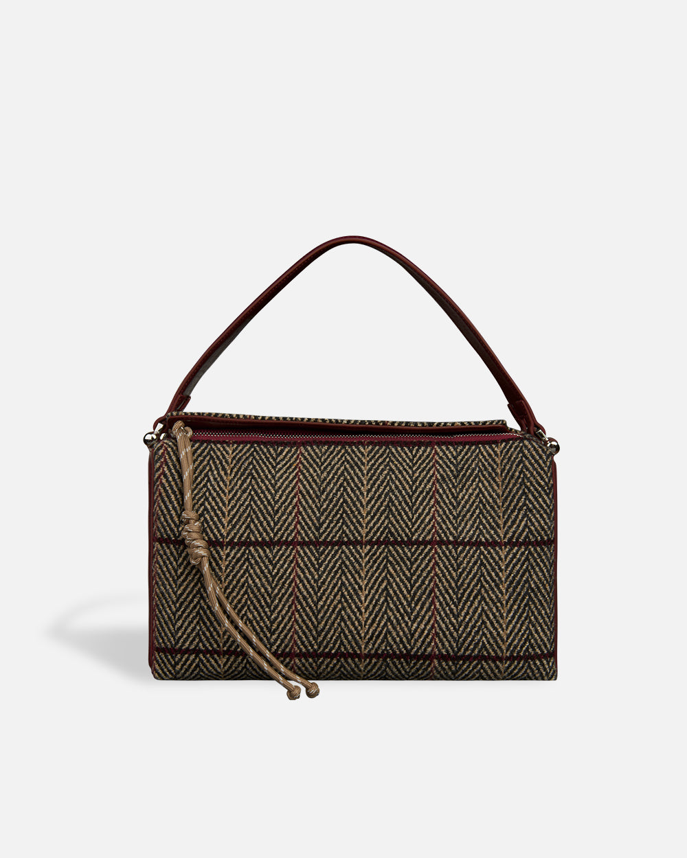 Chicago Bag Tartan Red