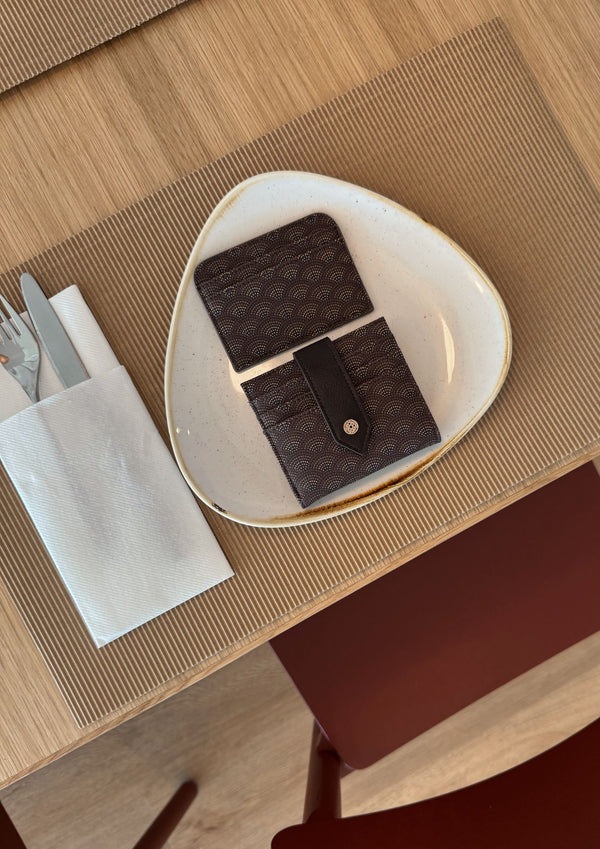 Card holder Kubu Brown