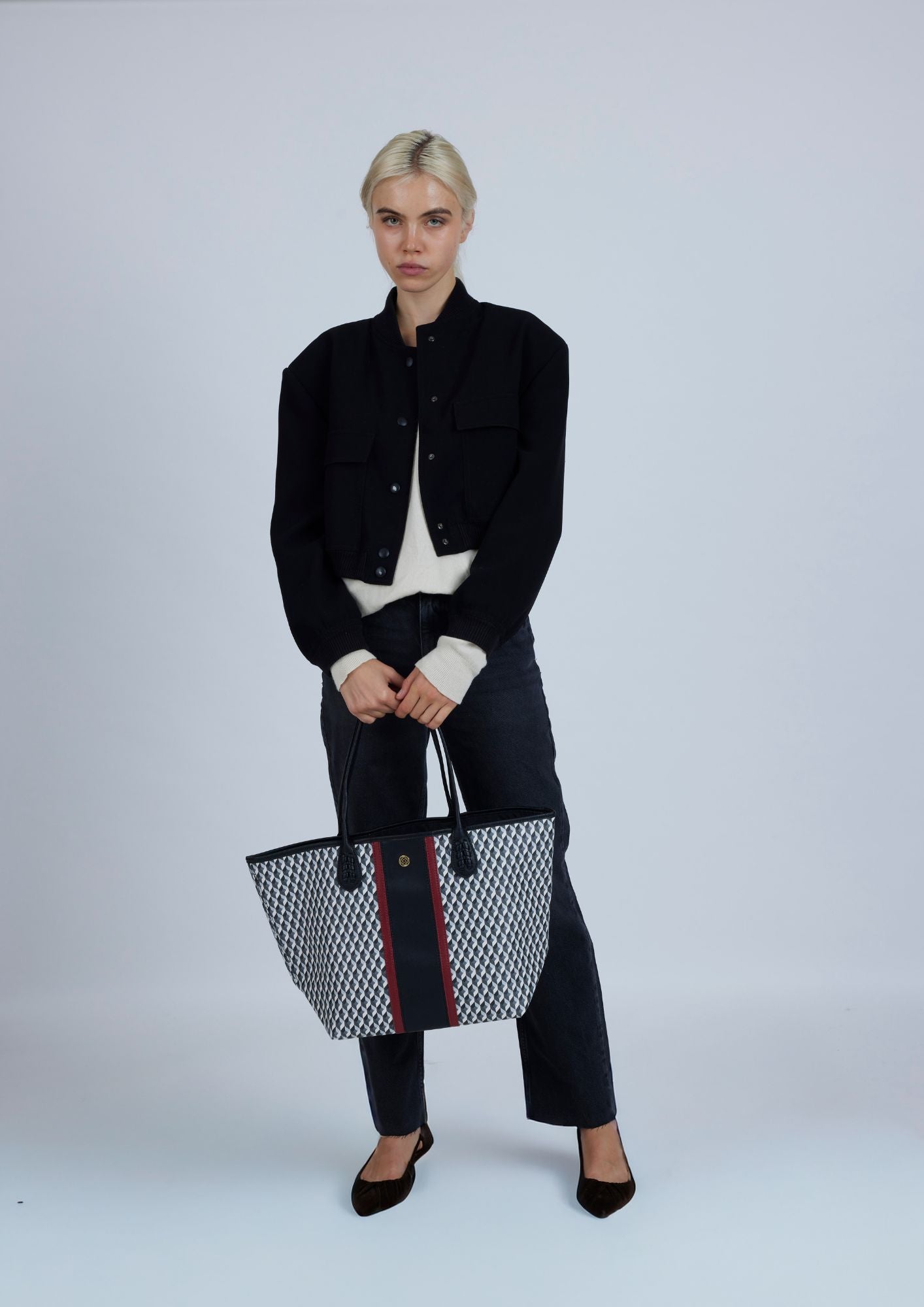 Handbag Born Arrow B&W Black