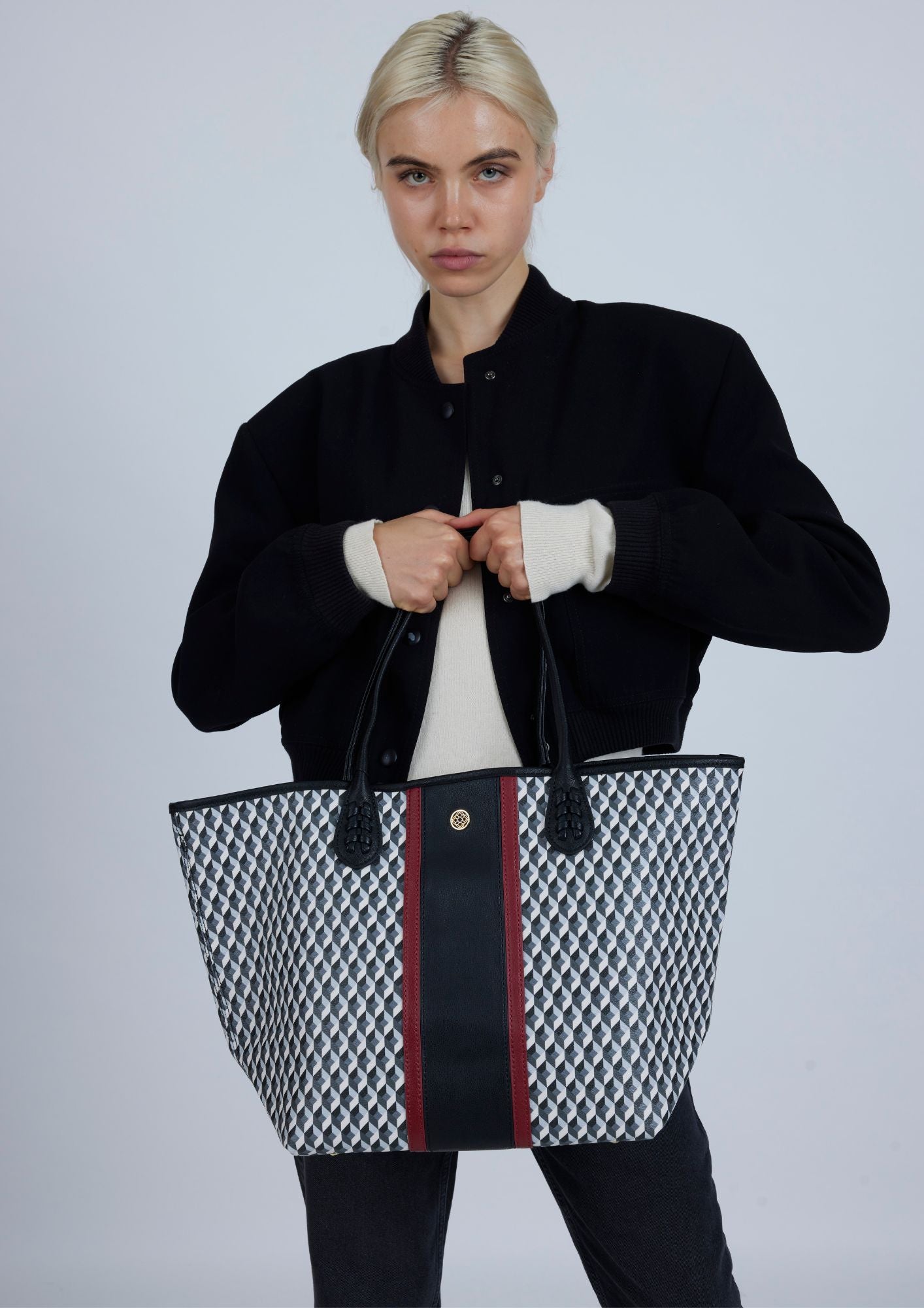 Handbag Born Arrow B&W Black