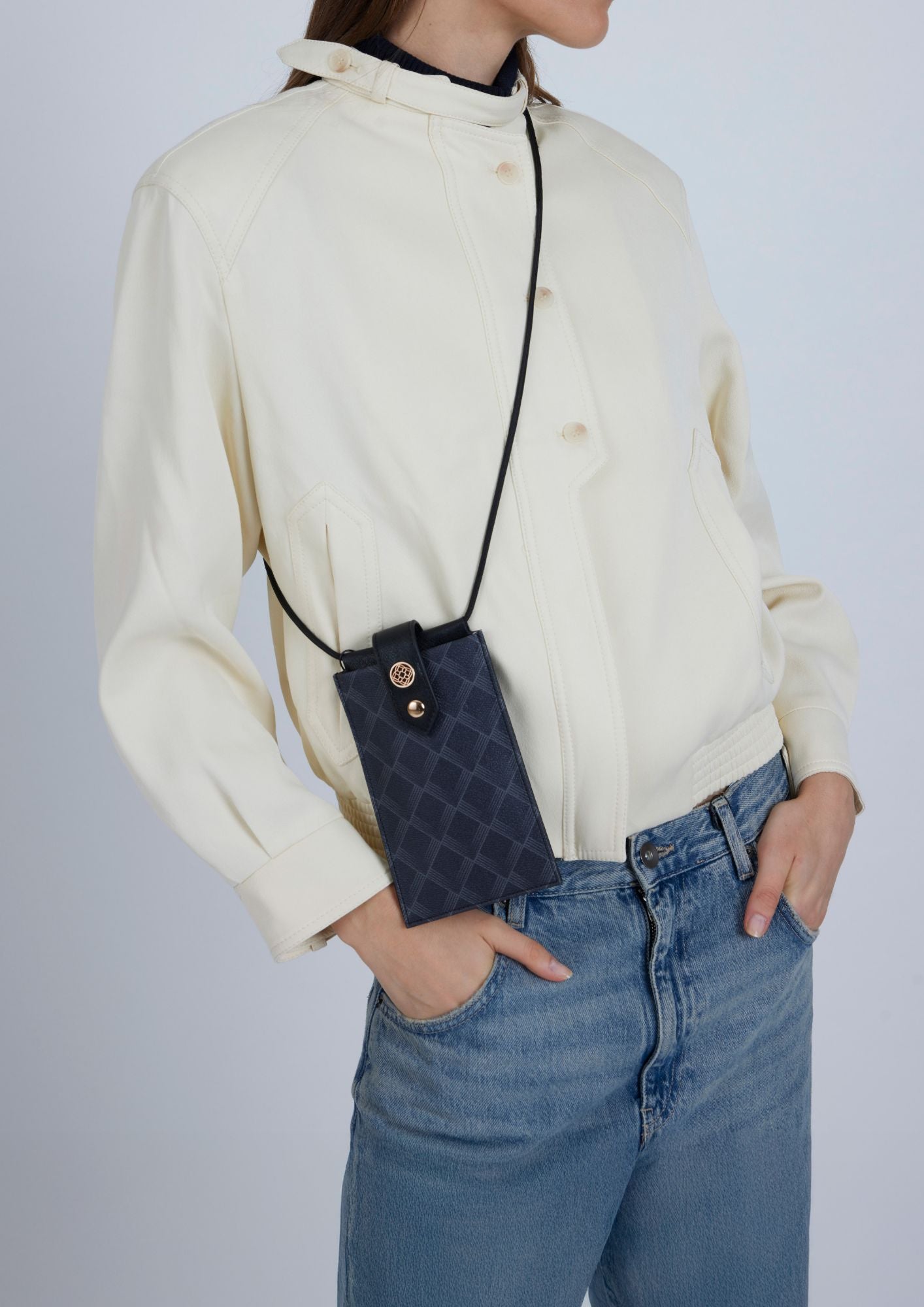 Mobile Case with Closure Kensington Dark