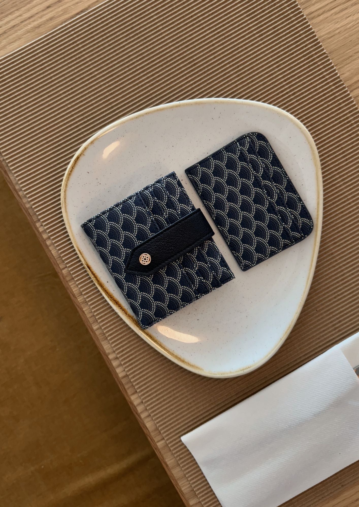 Square wallet Kubu Navy Blue