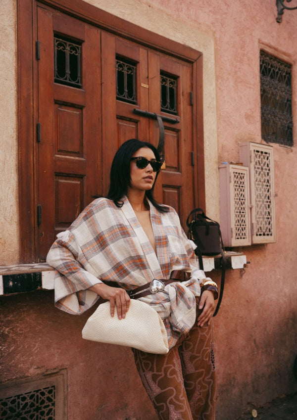 Marrakech Pouch Off White