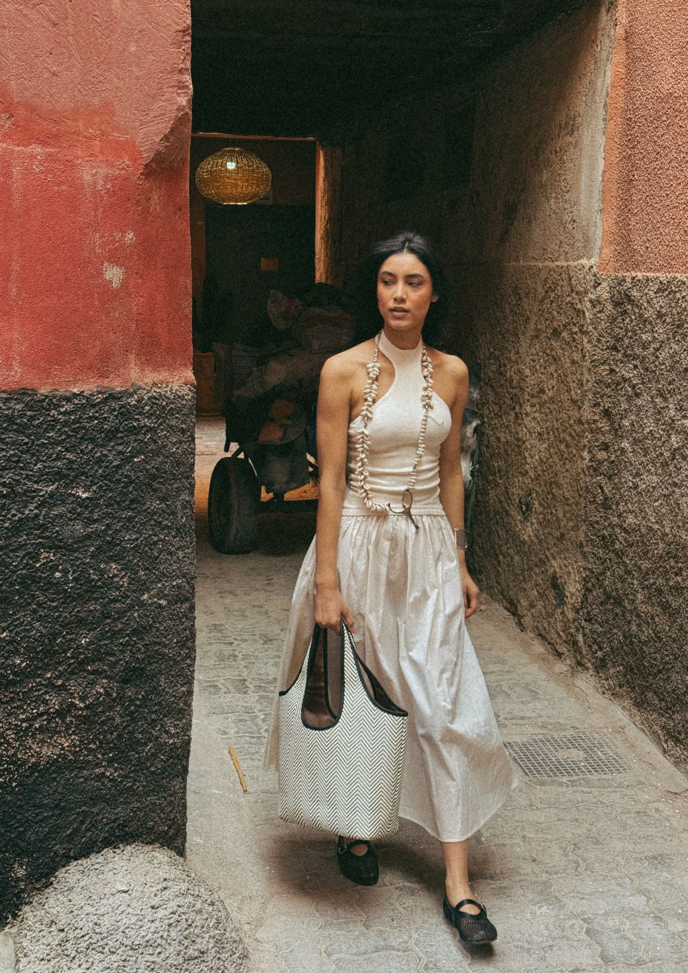 Marrakech Hobo B&W