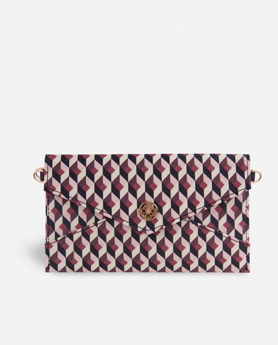 wallet xxl geometric print for women
