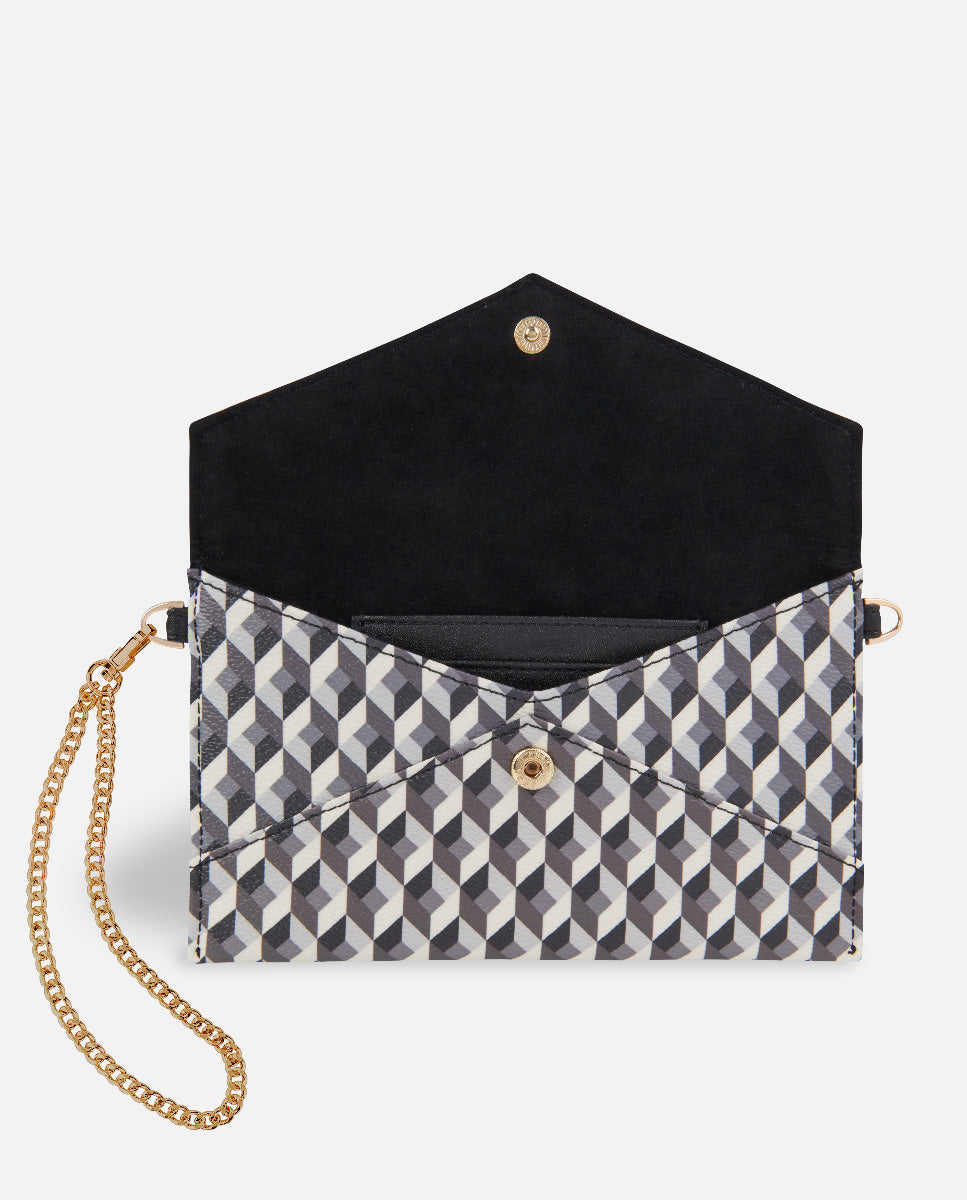 Wallet XXL for women Born BW Black inside gold chain