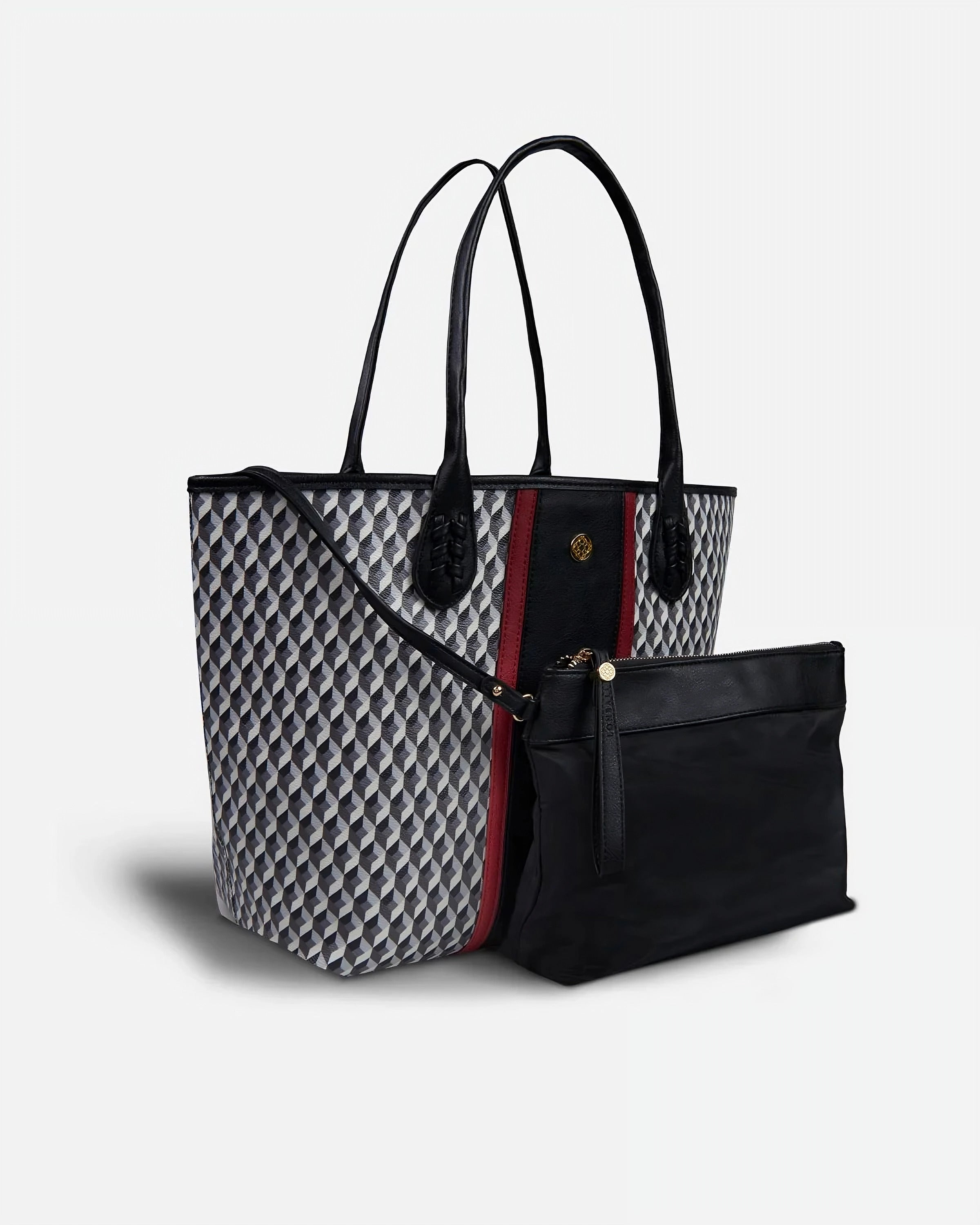 Handbag Born Arrow B&W Black
