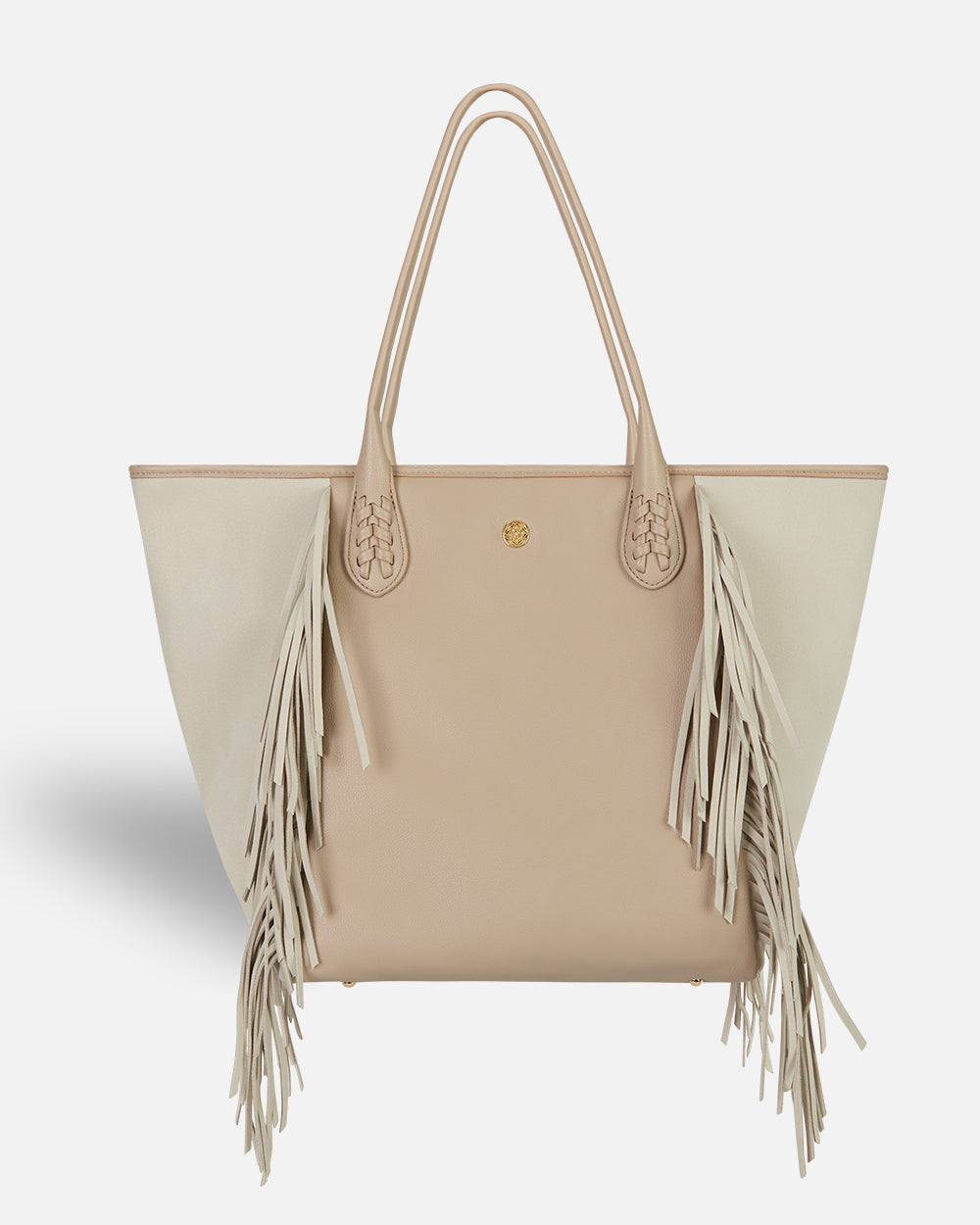 Beige bag with bangs