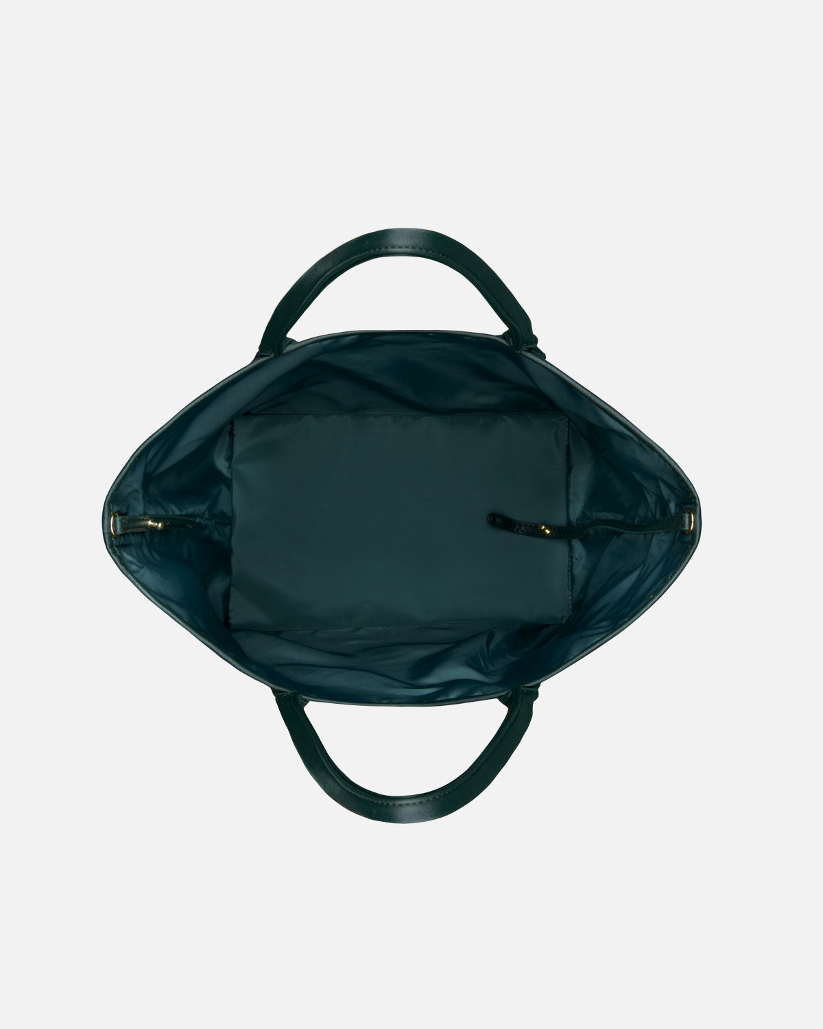 Green shopper bag lining shopping