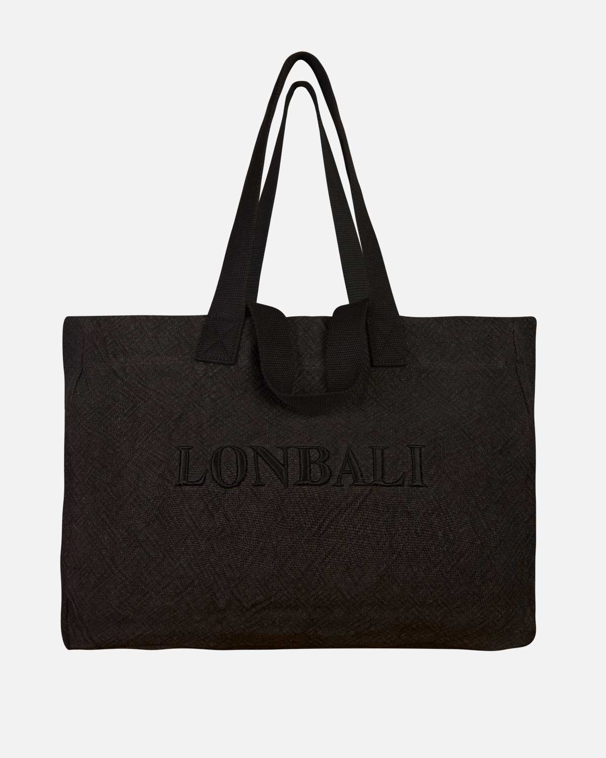 Black Fabric Tote Bag - Lonbali