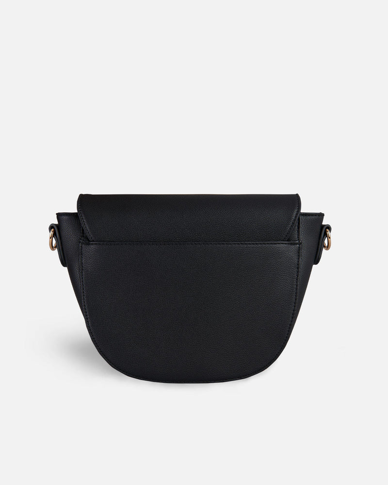 bolso bandolera negro para mujer trasera