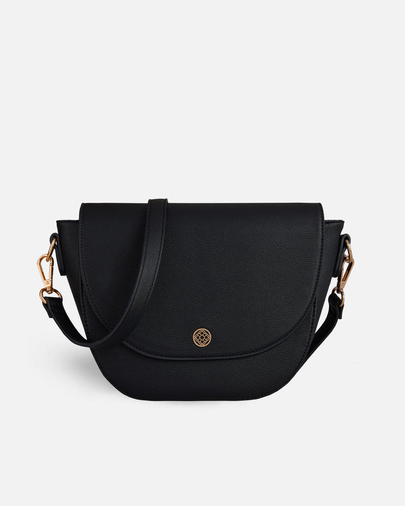 bolso pequeño negro para mujer con bandolera