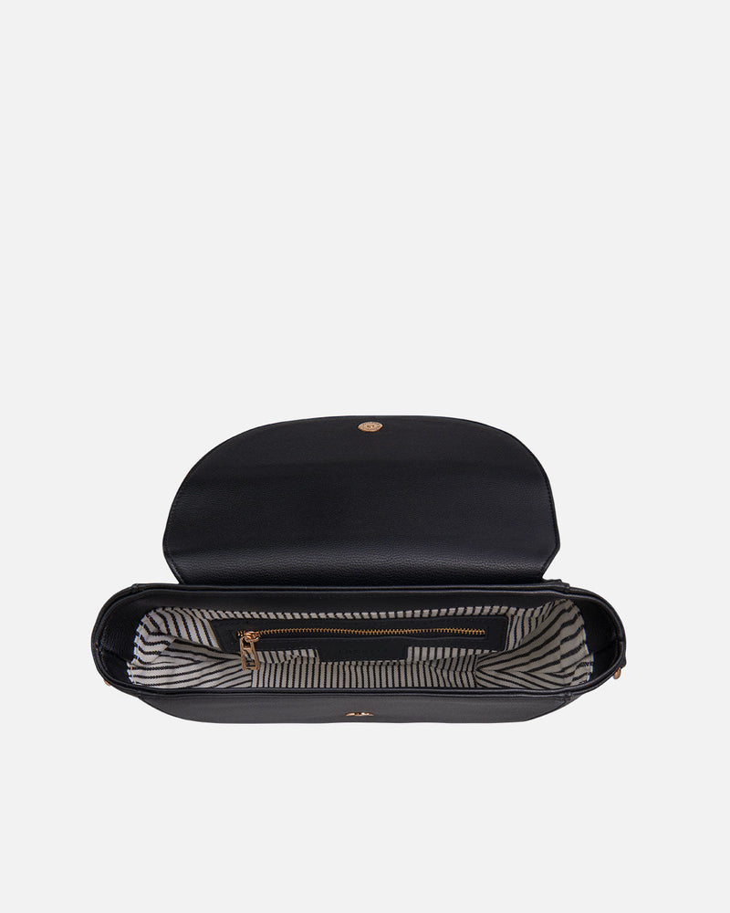 bolso bandolera negro para mujer interior