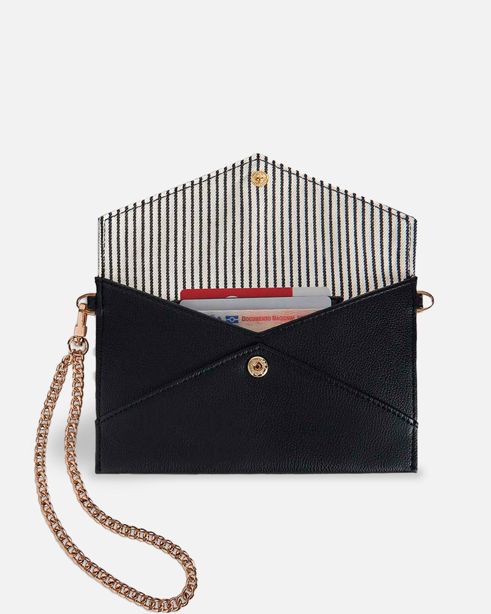 women's black shoulder bag recycled materials inside