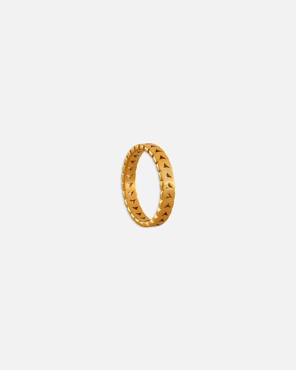 Women's ring with small links 7