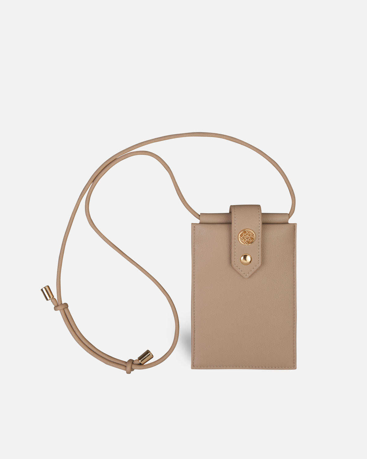 Cell phone case with clasp Basic Conscious  Beige