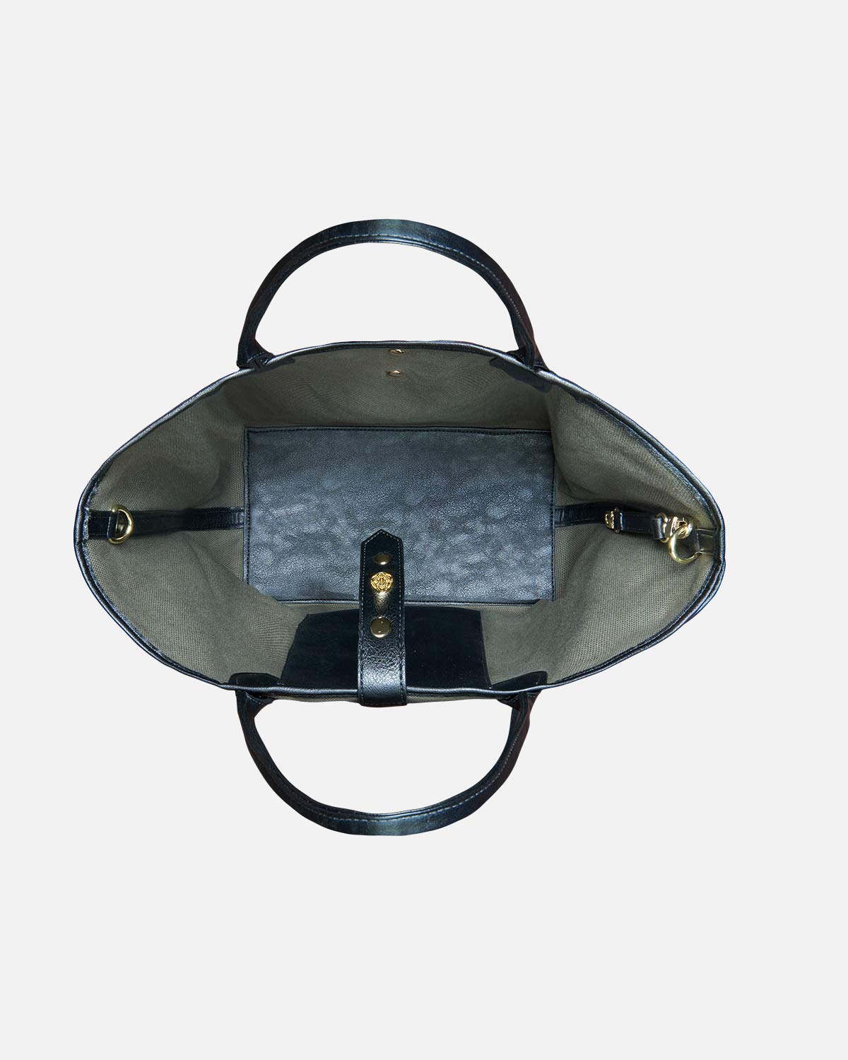 inside of bag shopping khaki