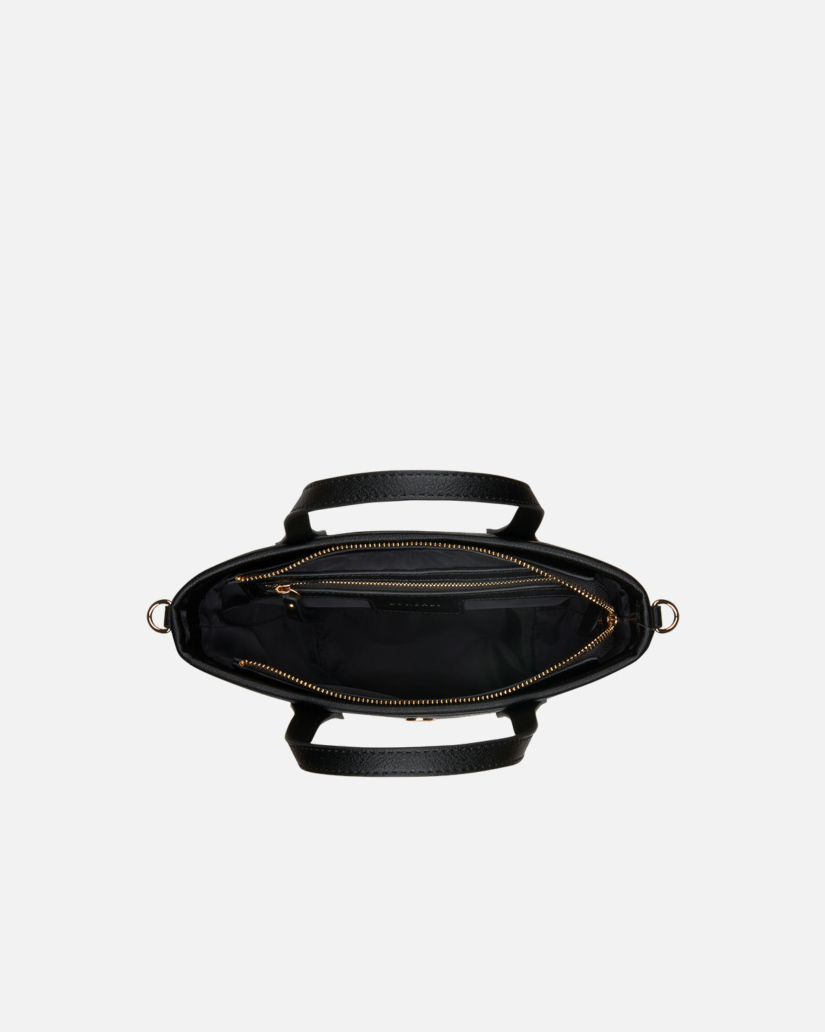 small shopper bag kensington black inside