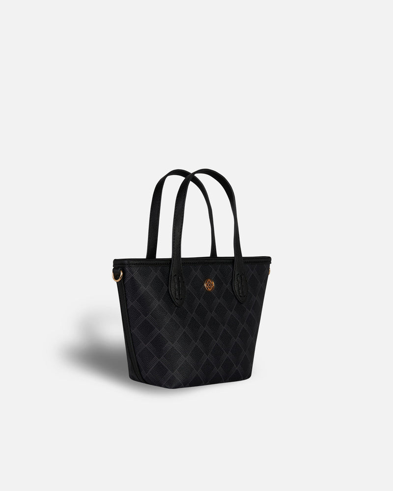 bolso shopper pequeño kensington negro con asa